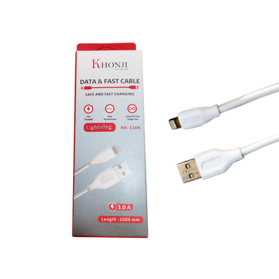 کابل تبدیل USB به Lightning برای iphone شرکت Khonji مدل KH-C104