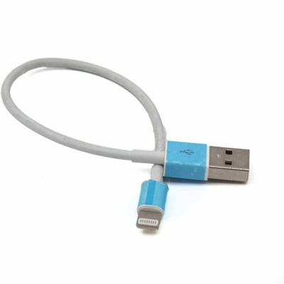 کابل تبدیل USB به lightening مدل پاوربانکی به طول 25 سانتی متر