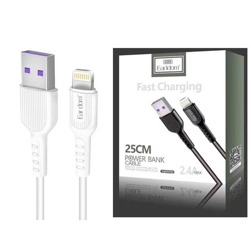 کابل تبدیل USB به لایتینینگ اردلدام مدل EC-085i به طول 25 سانتی متر